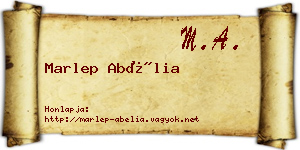 Marlep Abélia névjegykártya